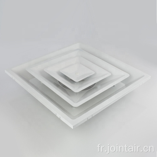 Vent de plafond décoratif en acier avec 2 panneau plat